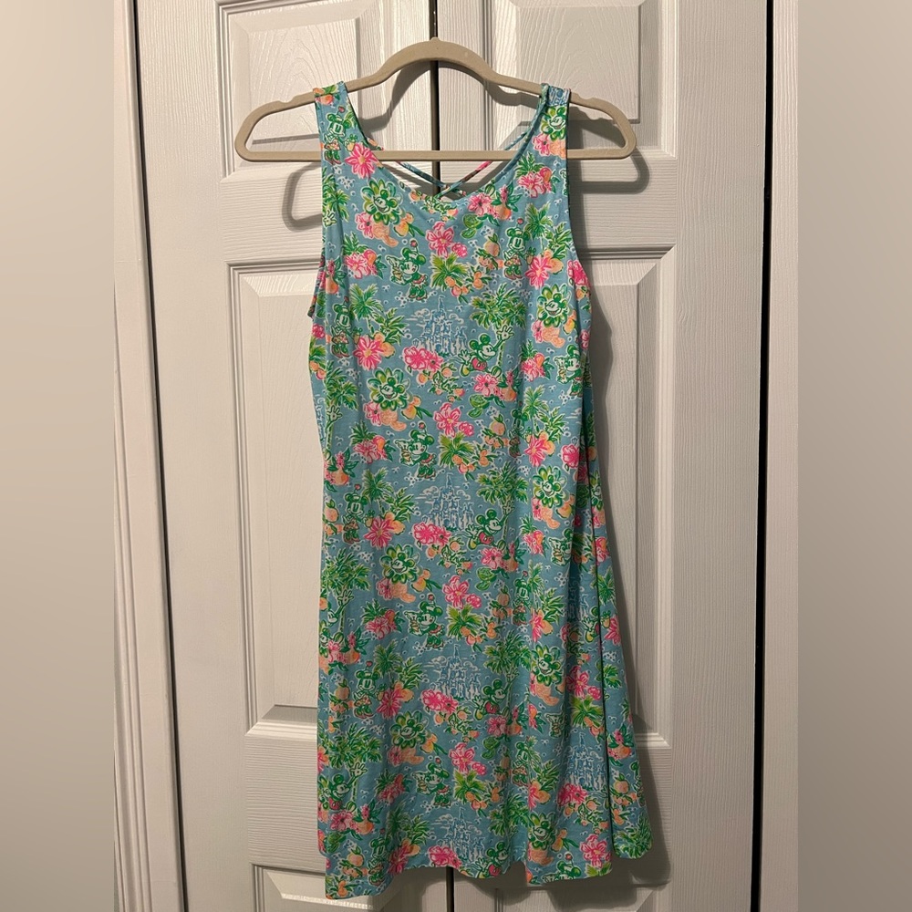 Lilly Pulitzer Disney Mickey Mouse Kristen Dress M, excellent used condition